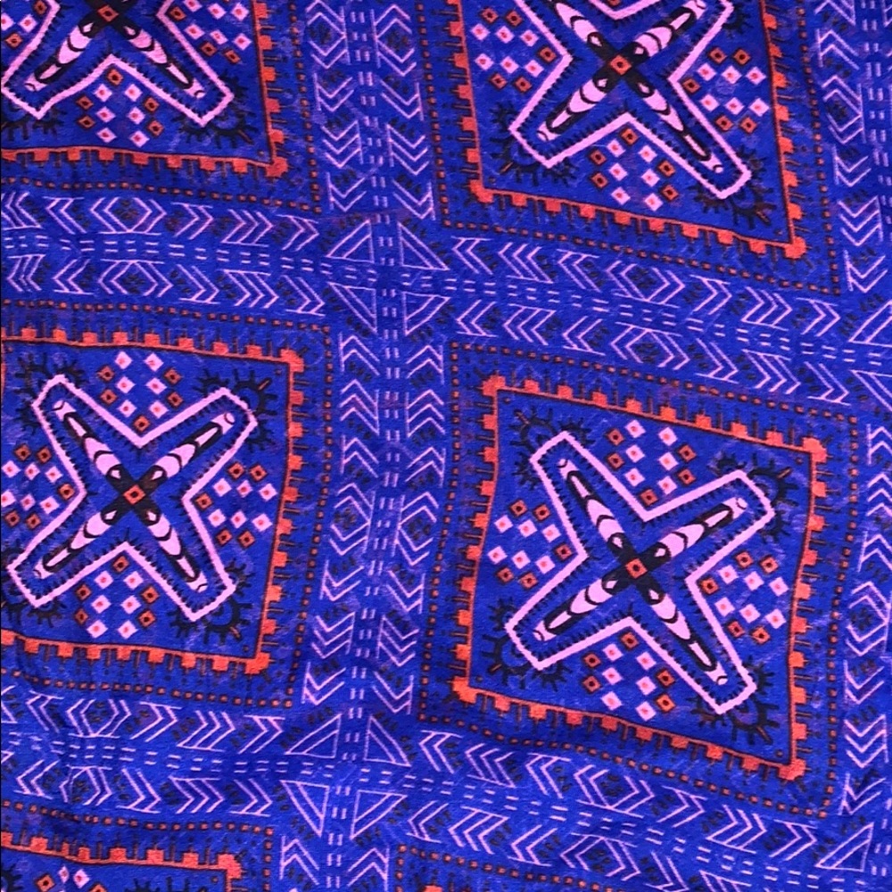 Purple patterned scarf